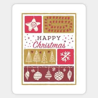 Fun Christmas Card Design Magnet